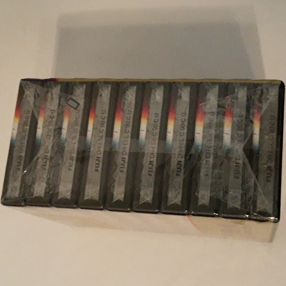 SEALED 10 Pack Fuji DR-I 90 Minutes Cassette Extraslim case - Picture 4 of 8